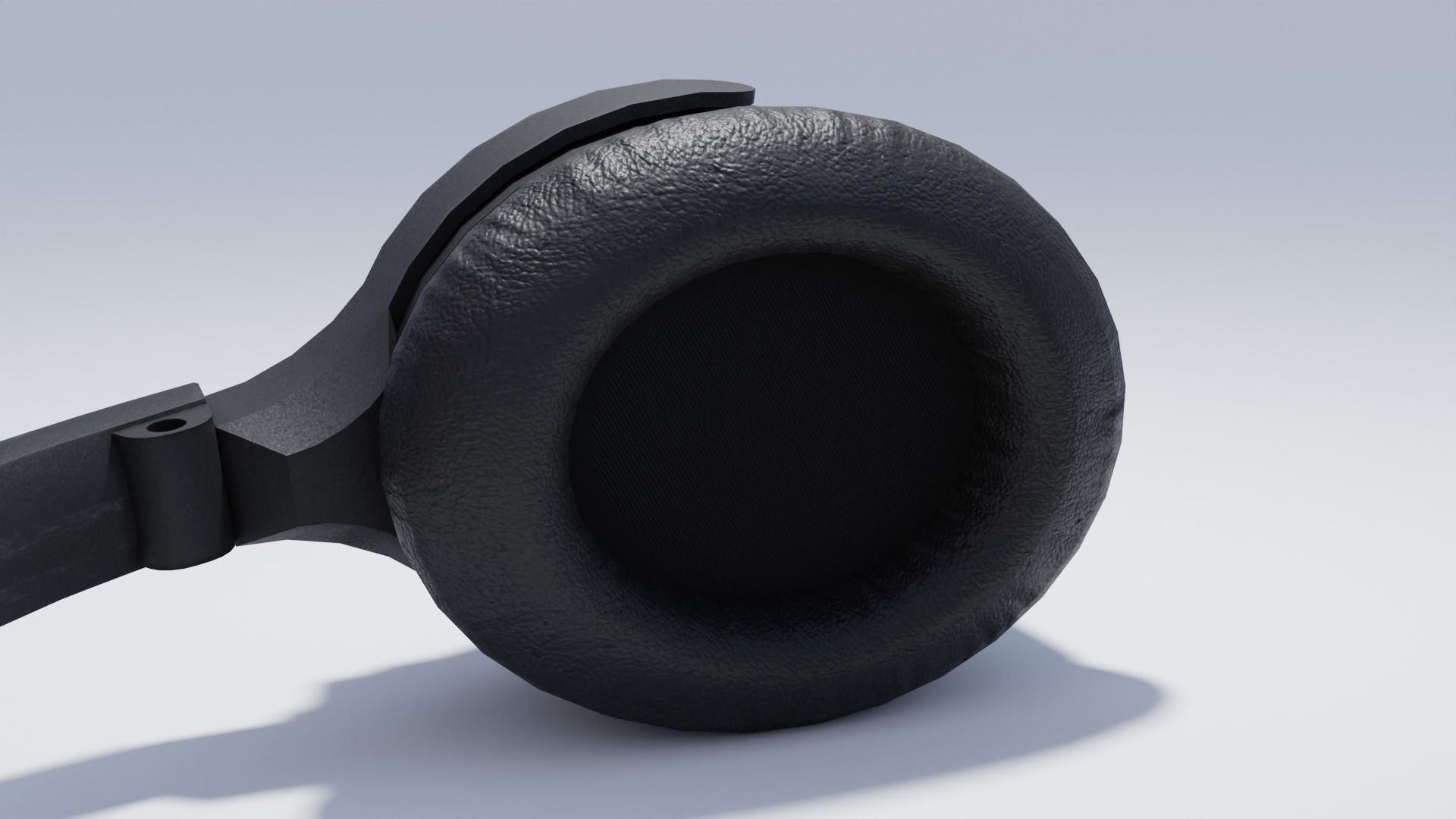 Headphones Low-poly 3D model_9