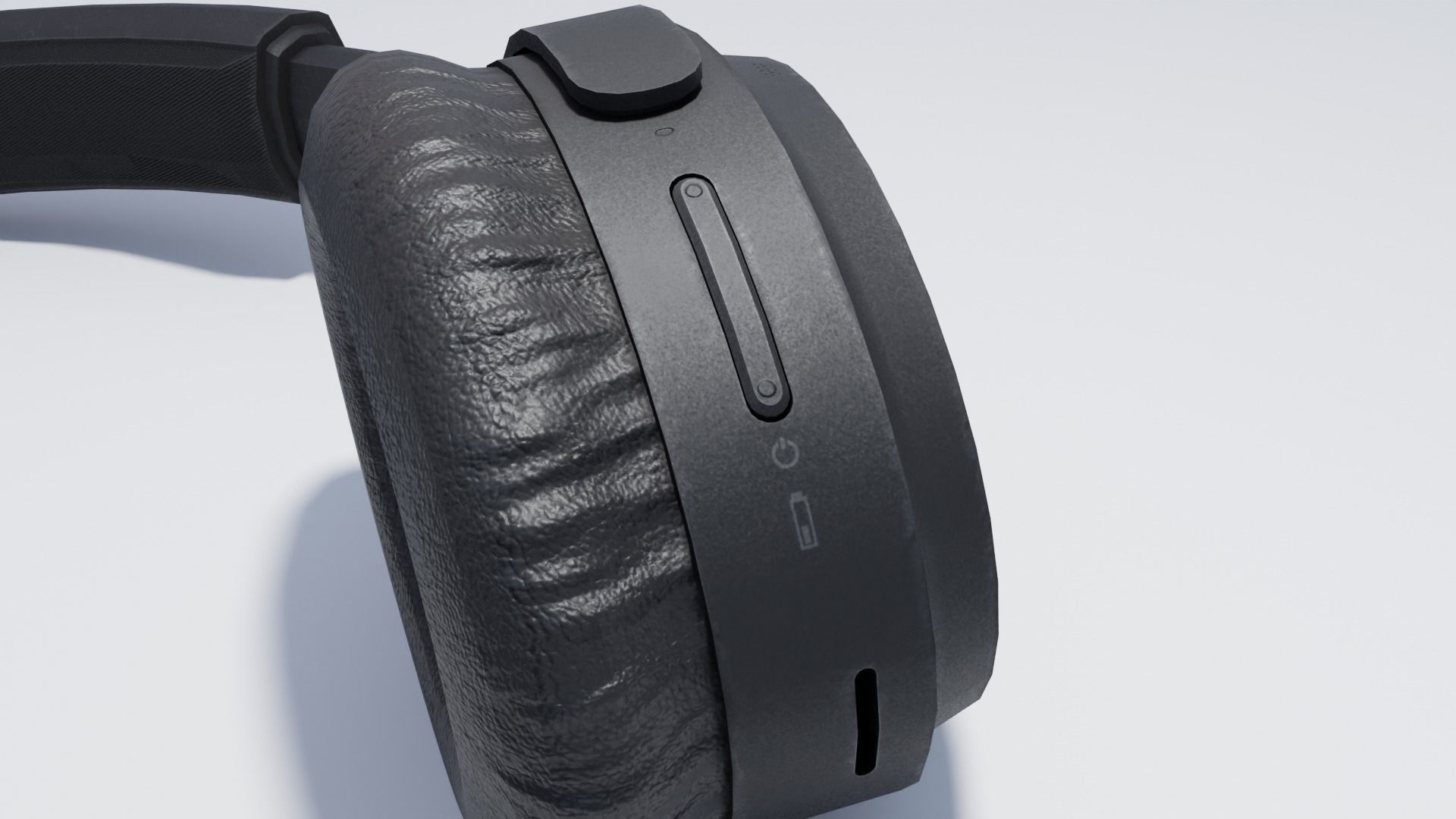 Headphones Low-poly 3D model_10