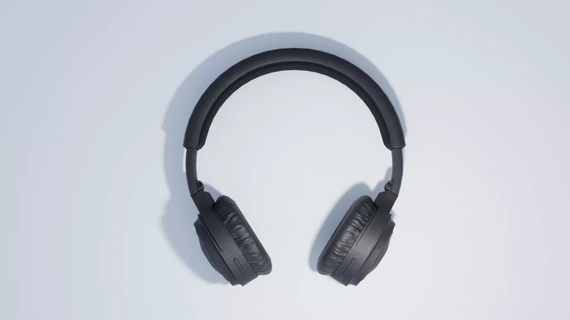 Headphones Low-poly 3D model_0