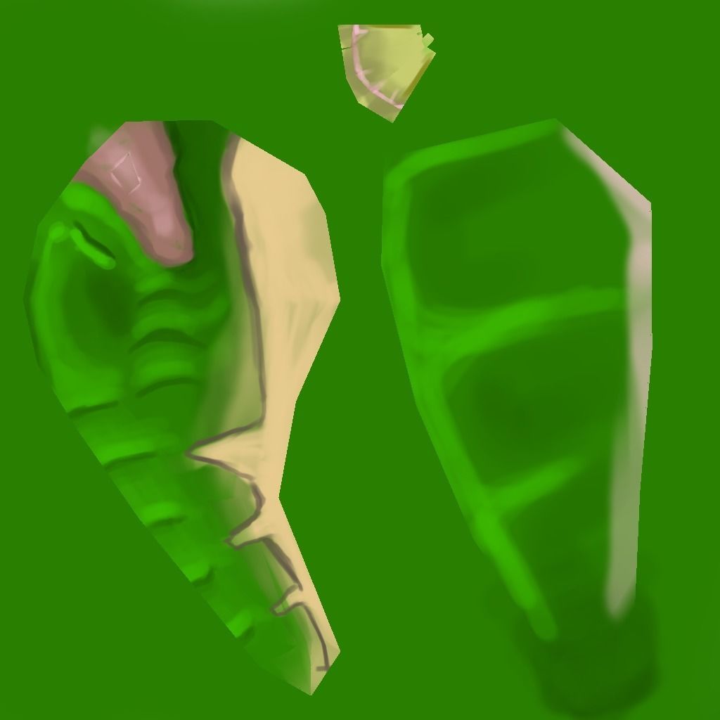 Mini Dragon Character Hand Painted Low-poly 3D model_3