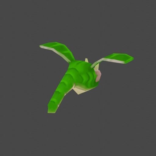 Mini Dragon Character Hand Painted Low-poly 3D model_1