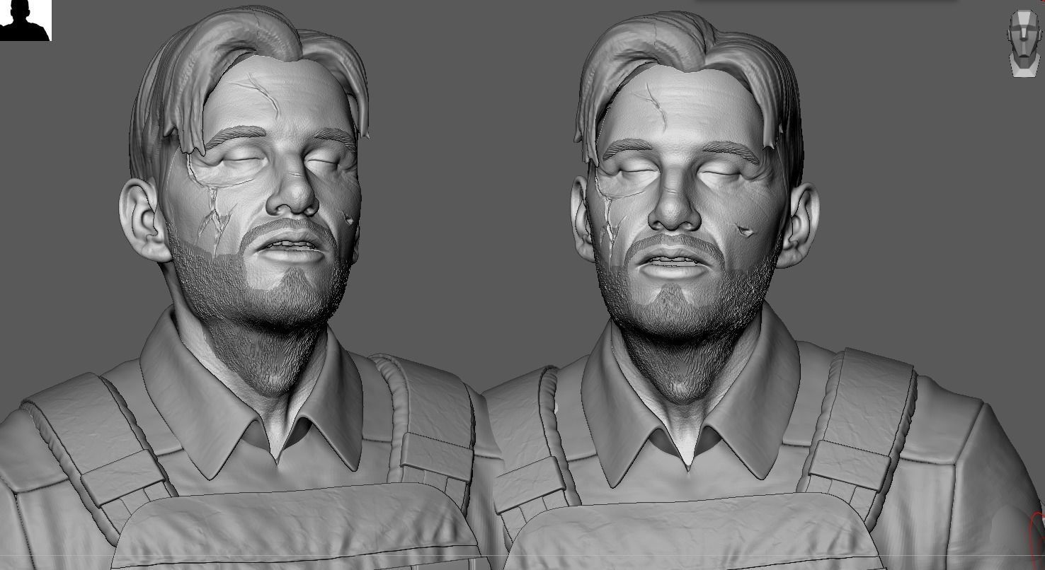 Punisher vs Russo Diorama 3D print model_9