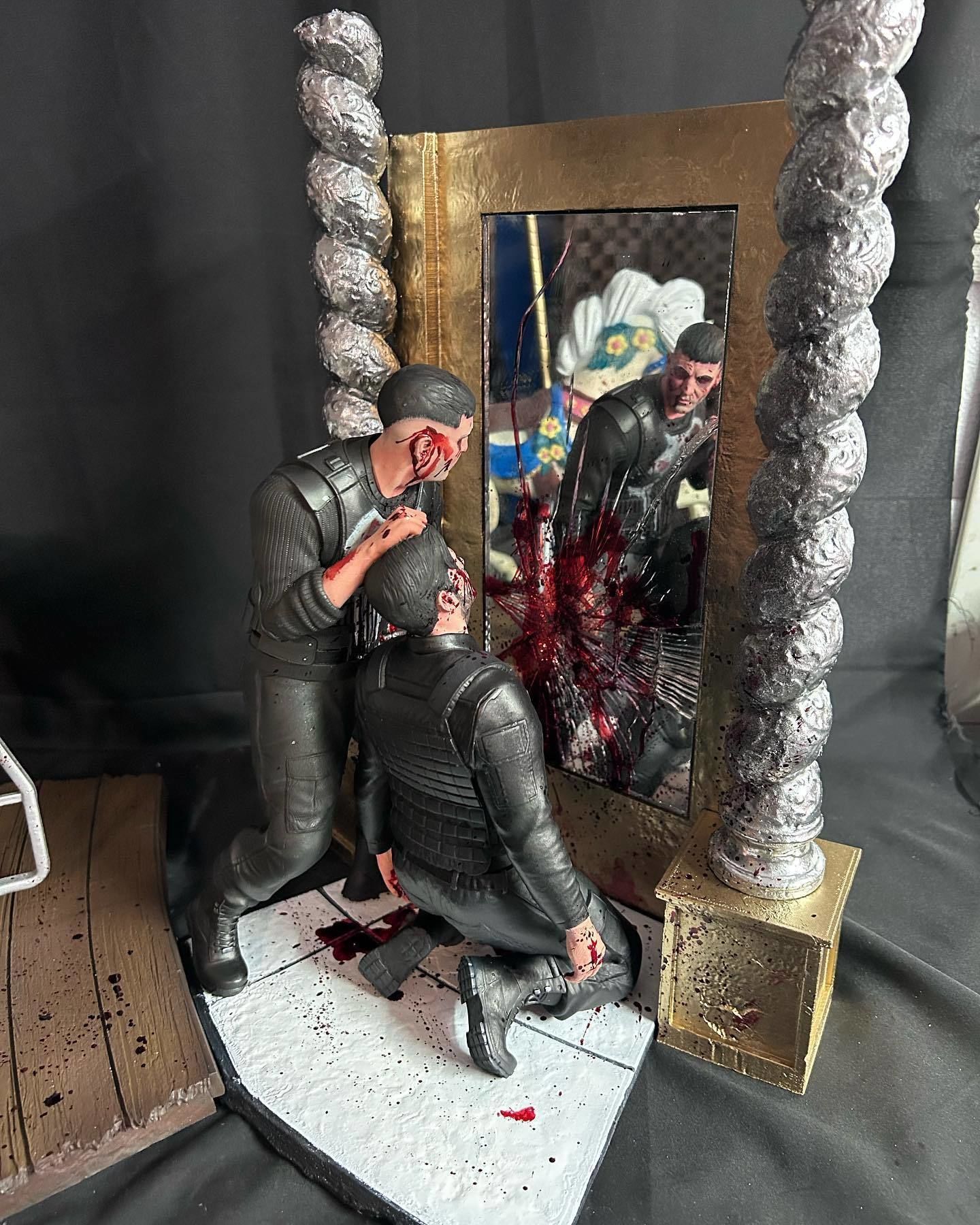 Punisher vs Russo Diorama 3D print model_3