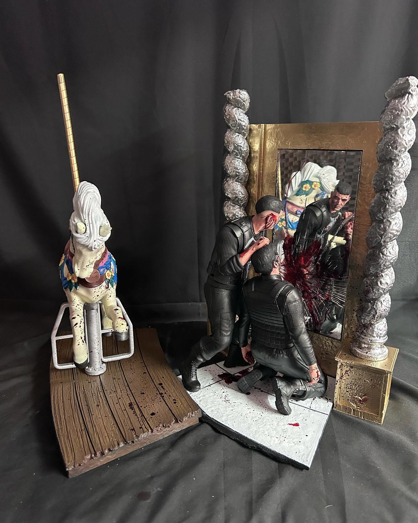 Punisher vs Russo Diorama 3D print model_6