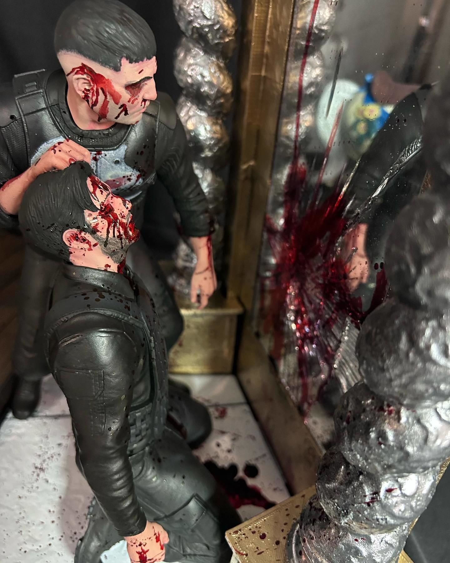 Punisher vs Russo Diorama 3D print model_4