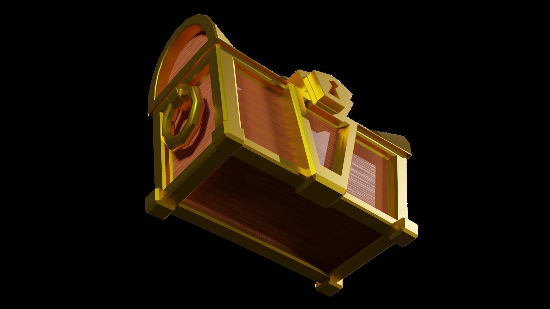 Low poly Treasure Chests  Low-poly 3D model_6