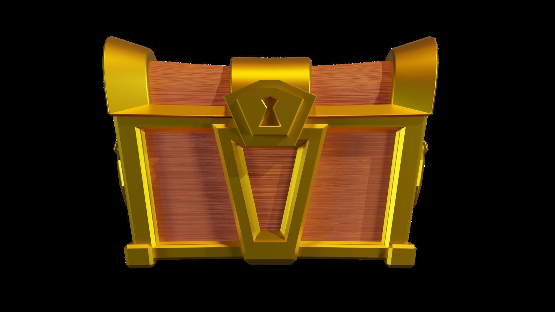 Low poly Treasure Chests  Low-poly 3D model_1