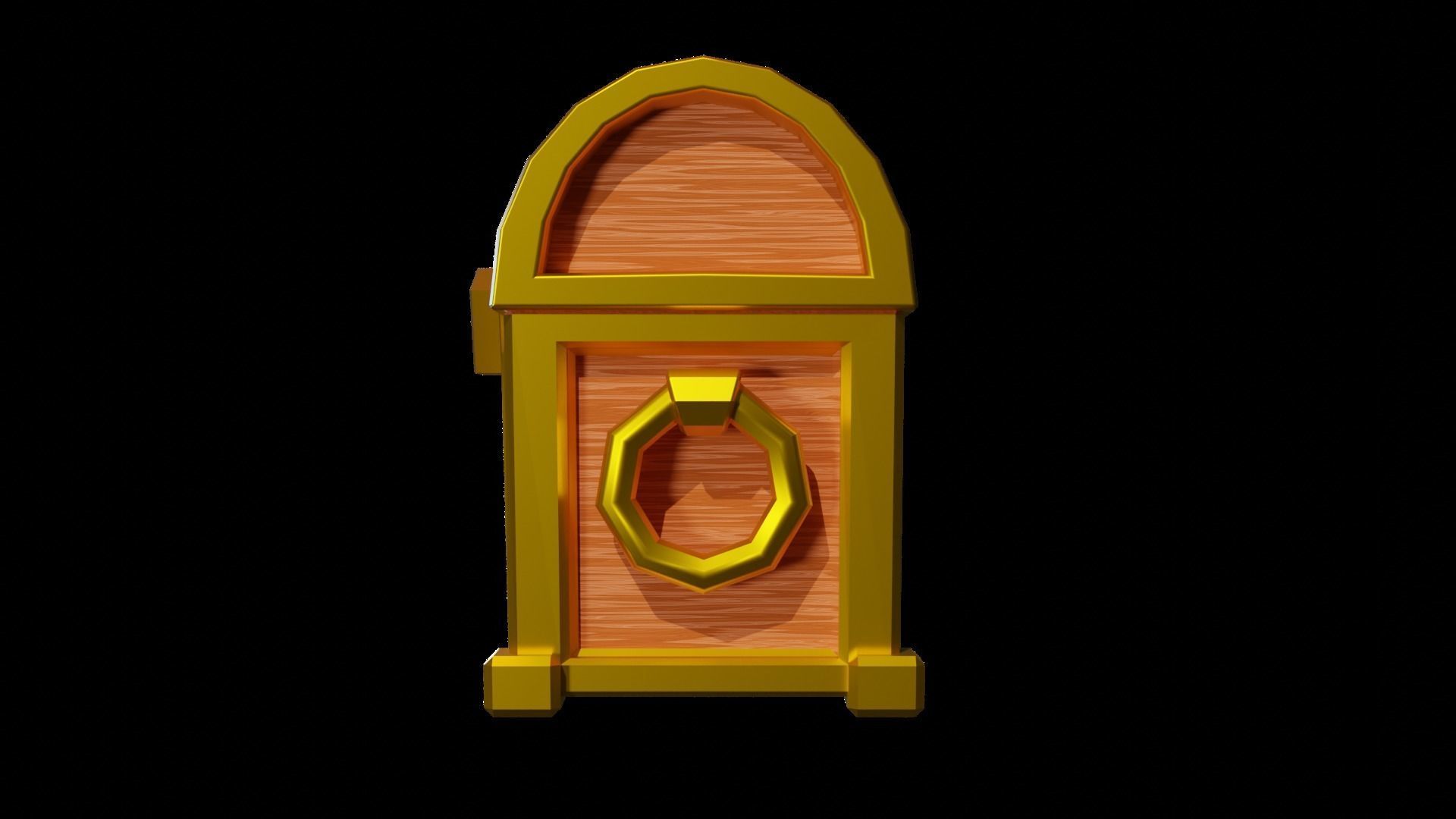 Low poly Treasure Chests  Low-poly 3D model_3
