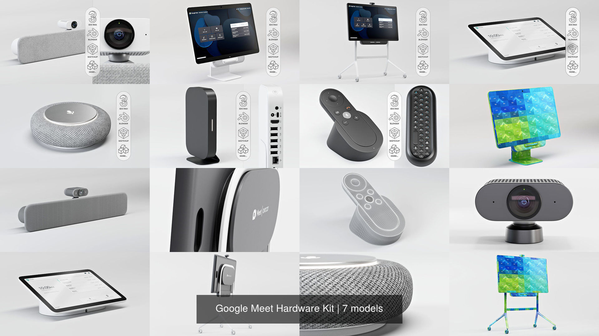Google Meet Hardware Kit 3D Model Collection CGTrader