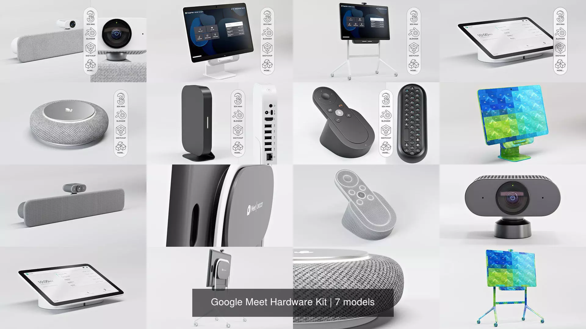Google Meet Hardware Kit 3D Model Collection_1