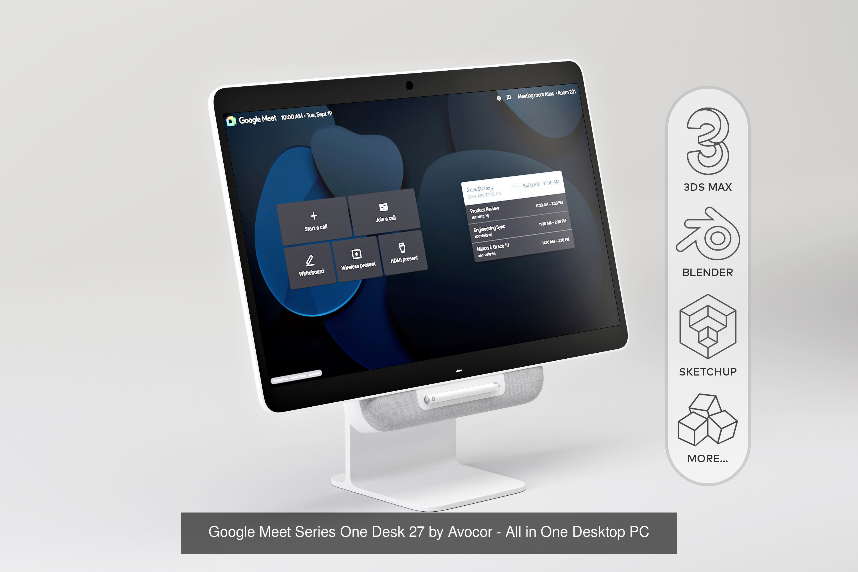 Google Meet Hardware Kit 3D Model Collection_3