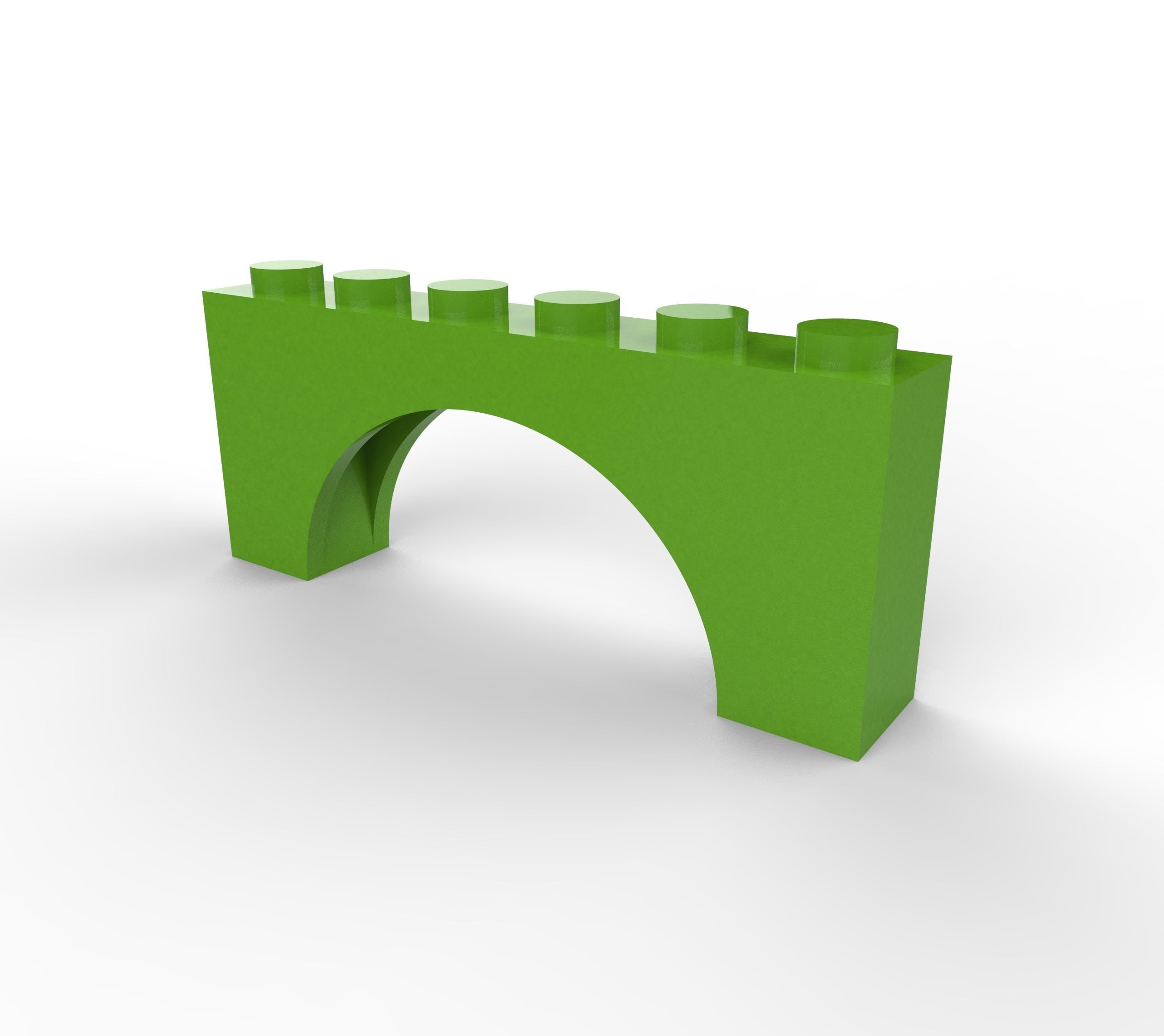 Lego Arch 3D model_9