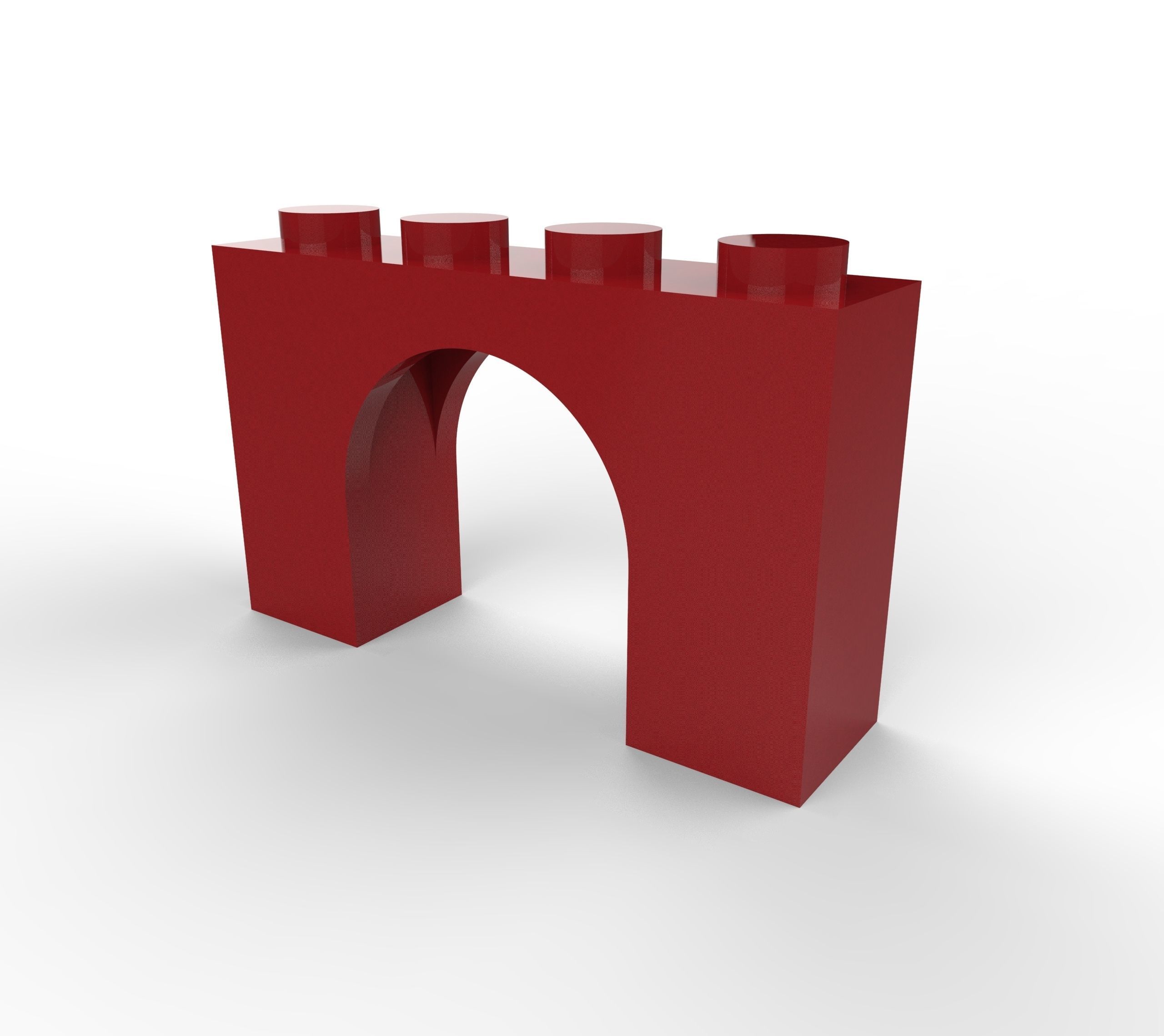 Lego Arch 3D model_8