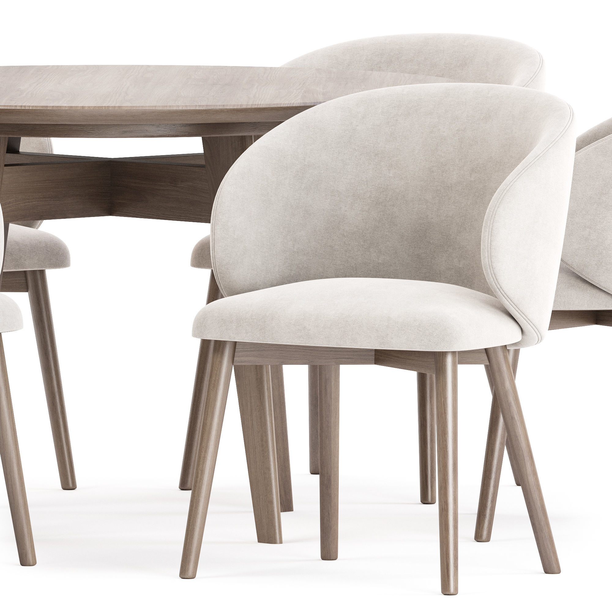 dining set 45 3D model_8