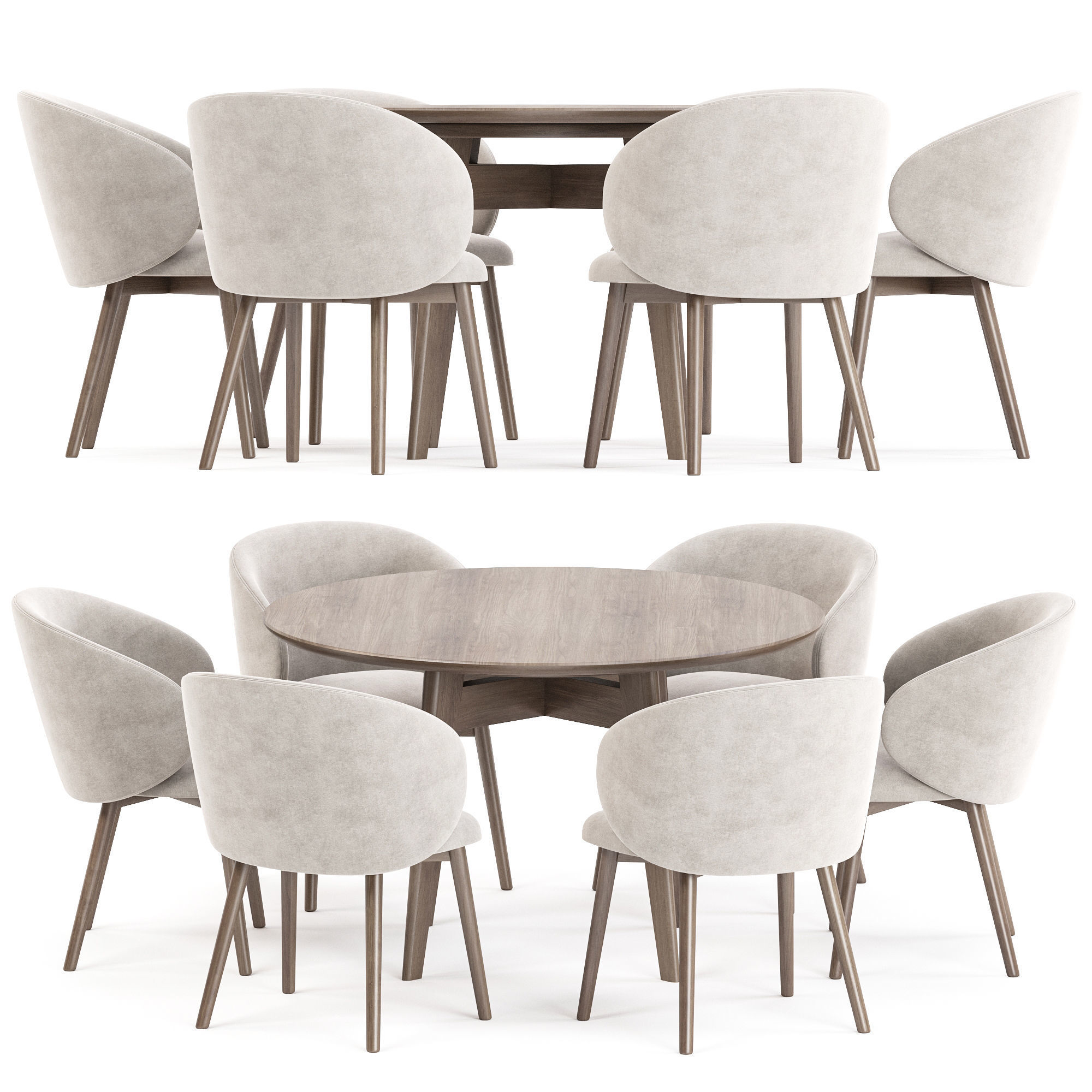 dining set 45 3D model_5