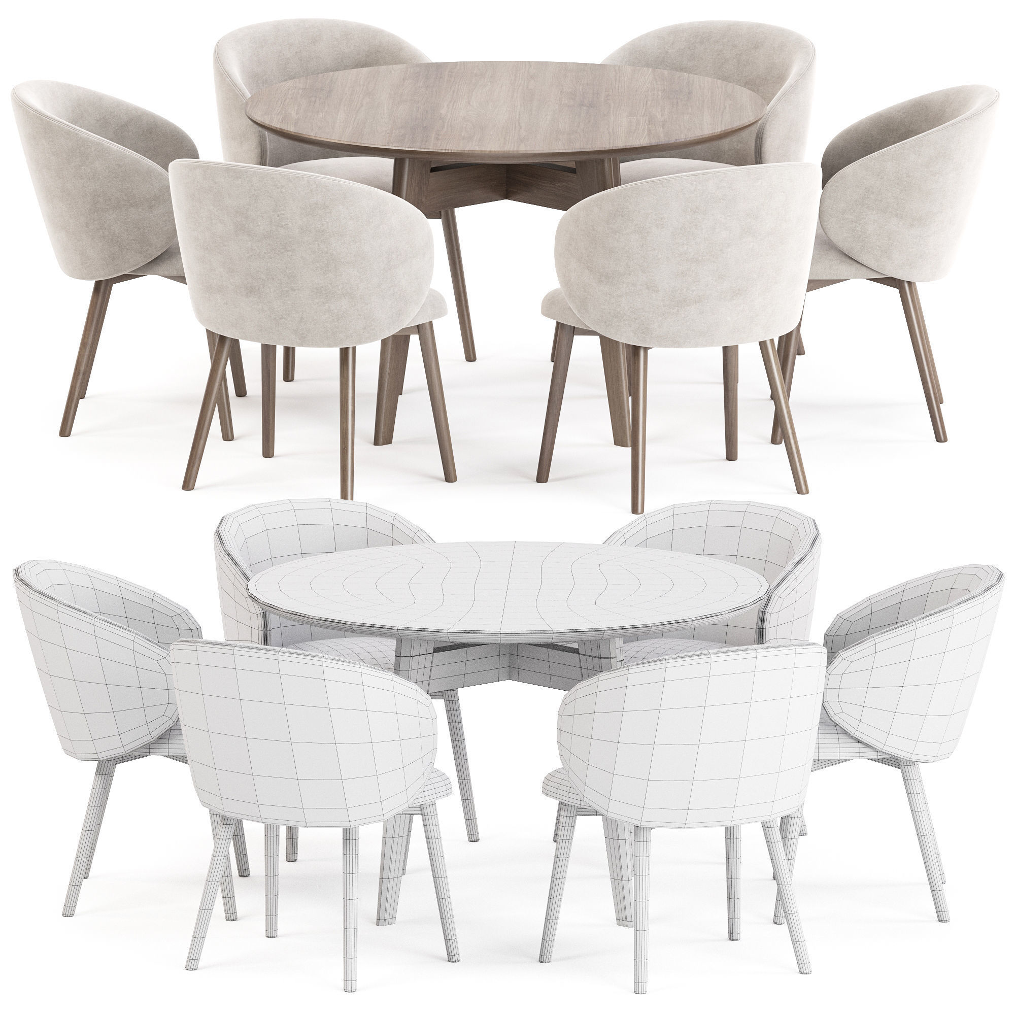 dining set 45 3D model_10