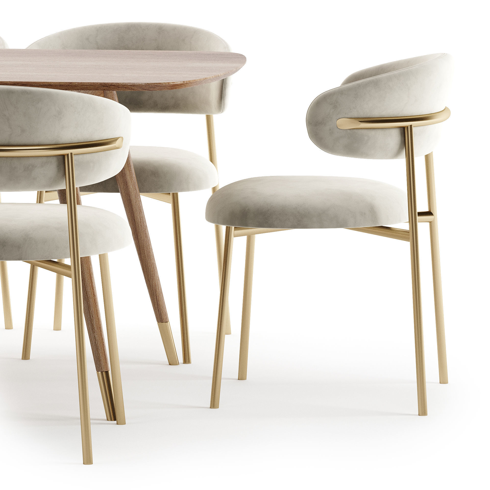 dining set 47 3D model_6