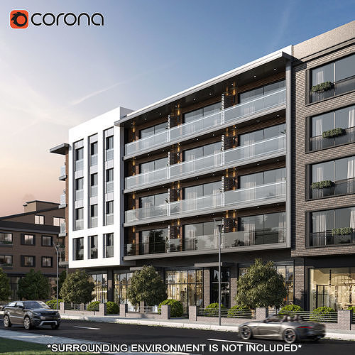 Modern Apartment  1 3D model 5