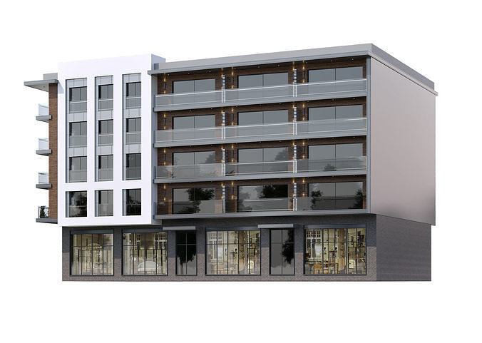 Modern Apartment  1 3D model 7