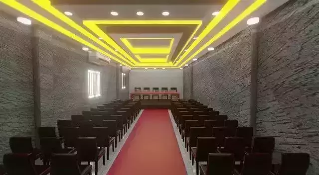 Meeting Hall Interior Made In Blender  3D model