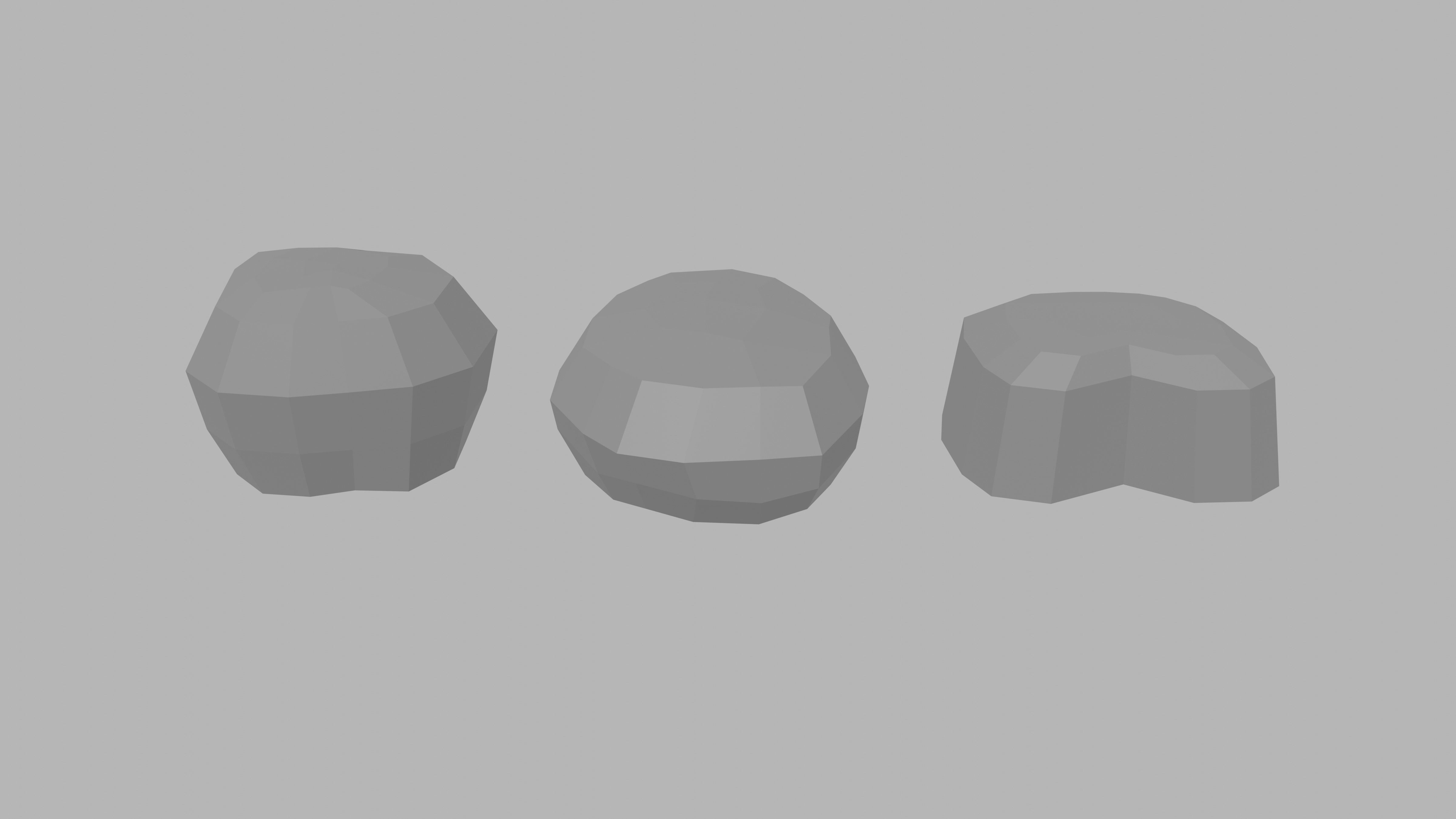 Low Poly Rocks Pack Low-poly 3D model_2