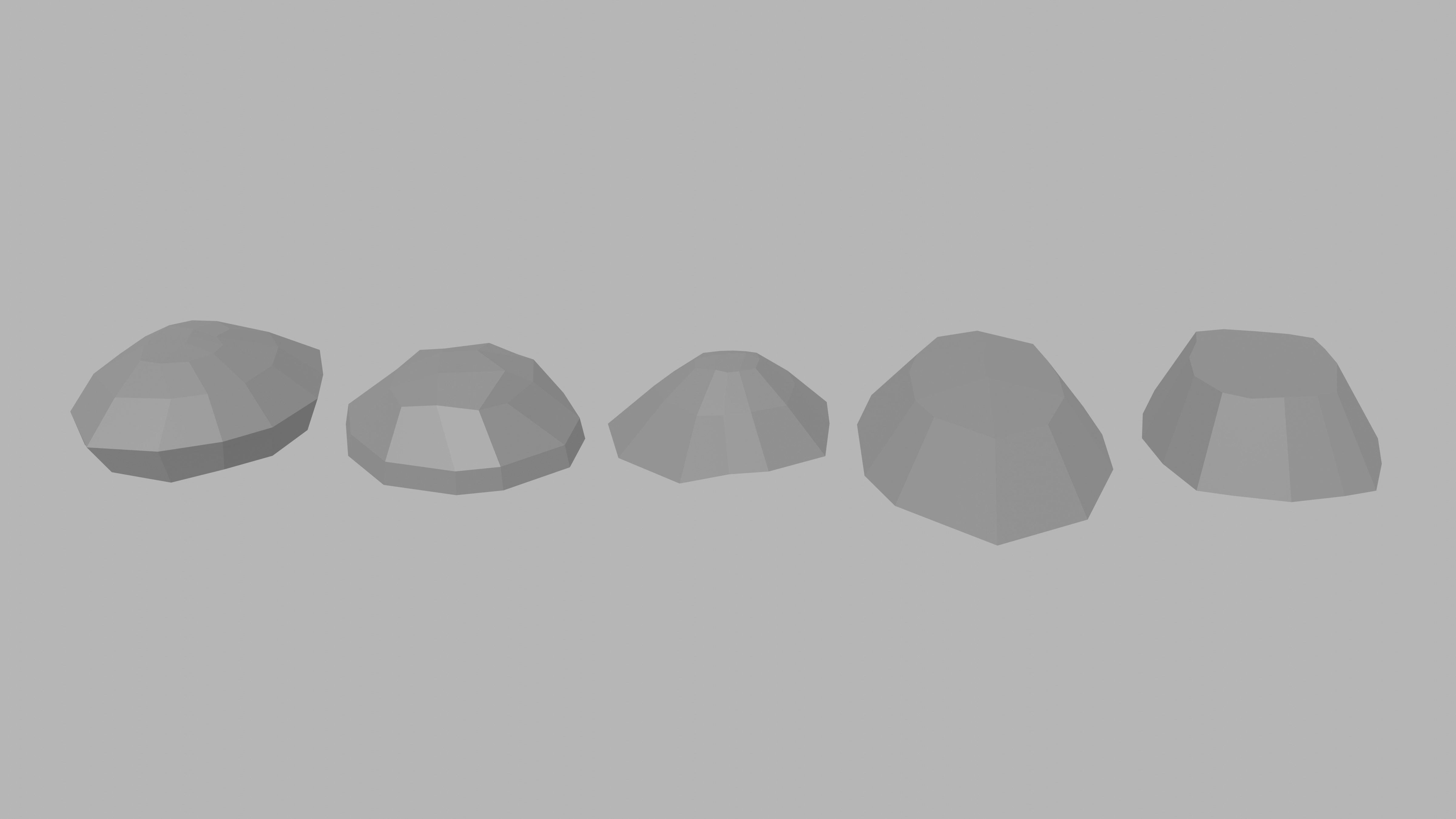 Low Poly Rocks Pack Low-poly 3D model_4