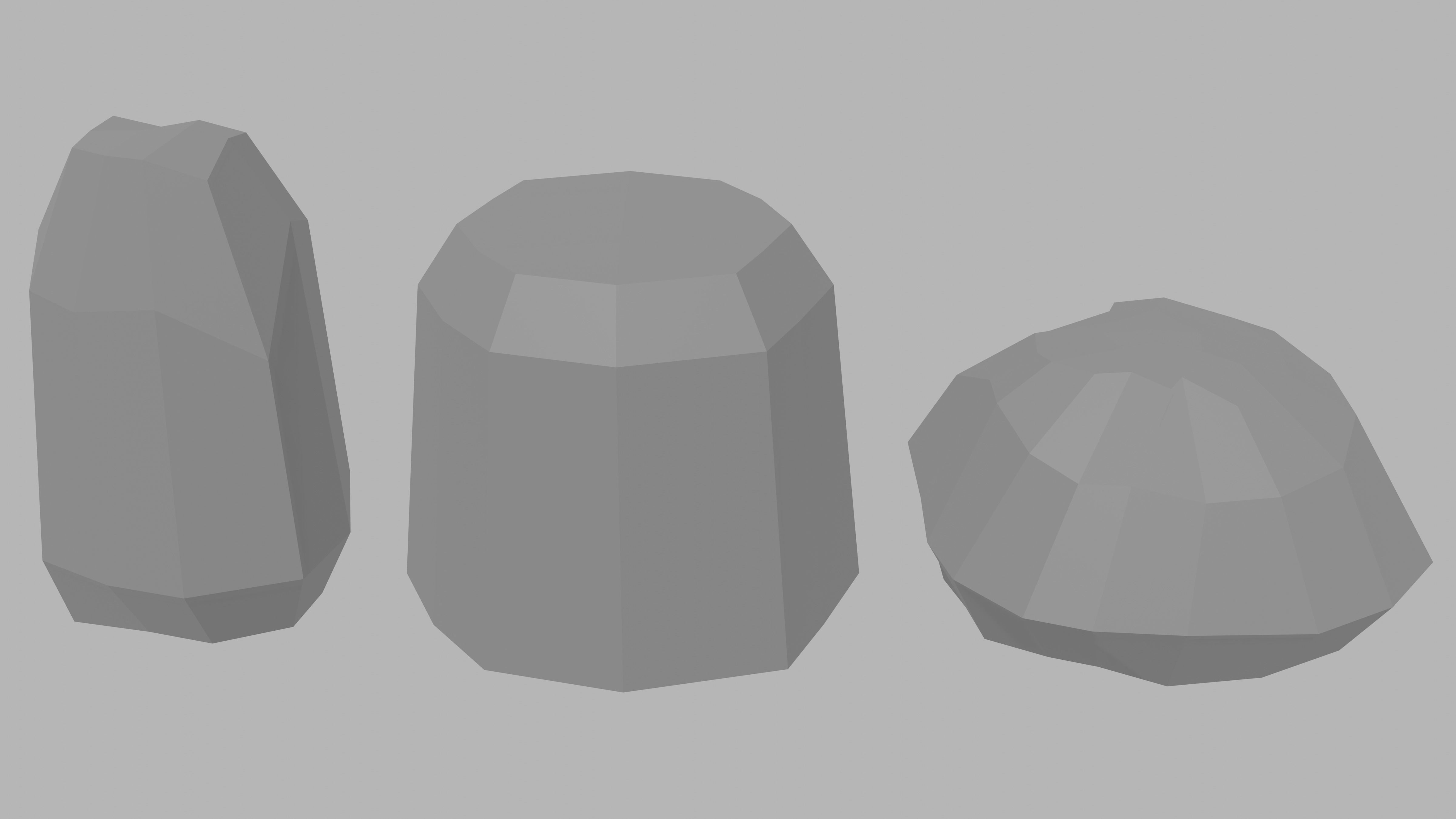 Low Poly Rocks Pack Low-poly 3D model_3
