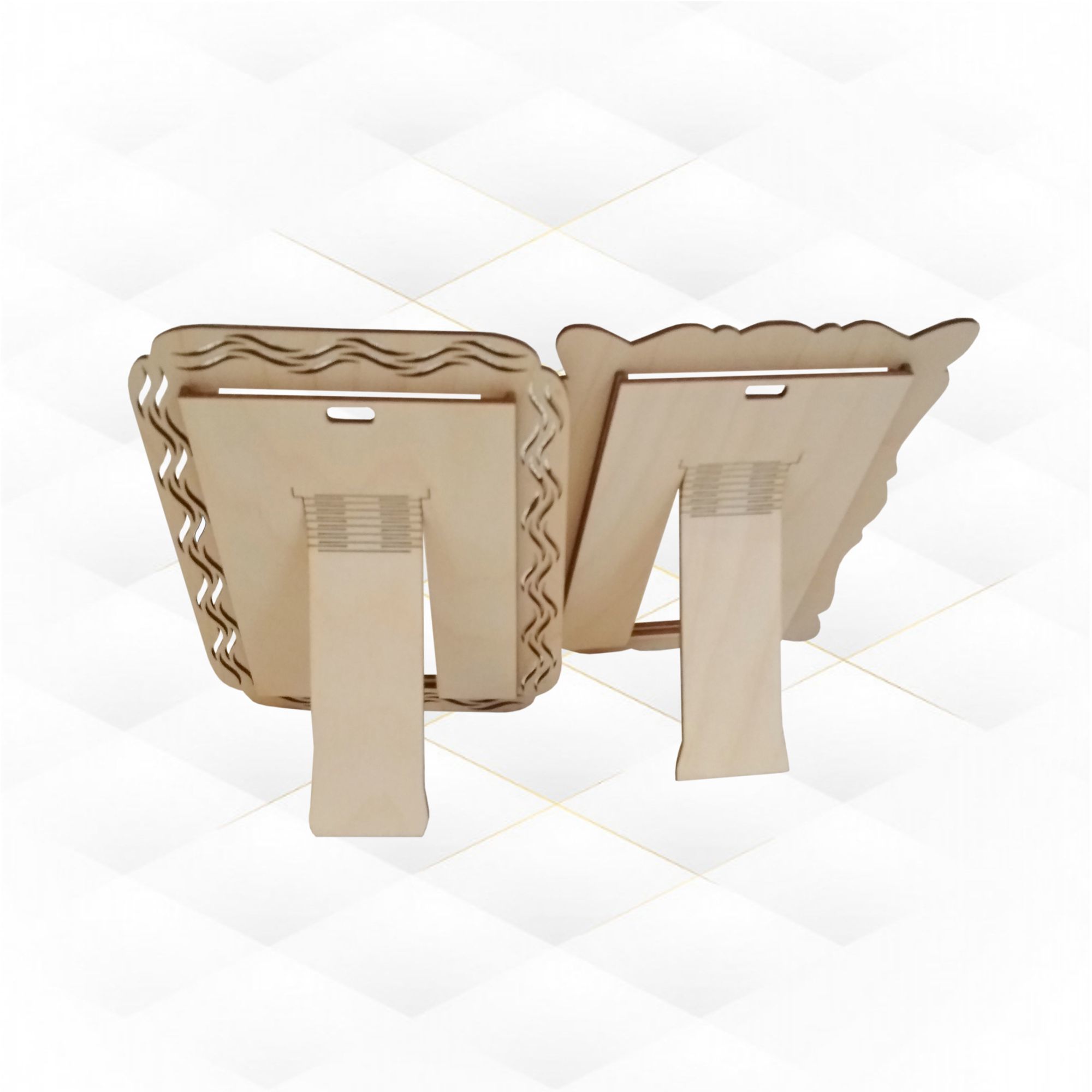 Photo Frame 2 design laser cutting plan 3D print model_2