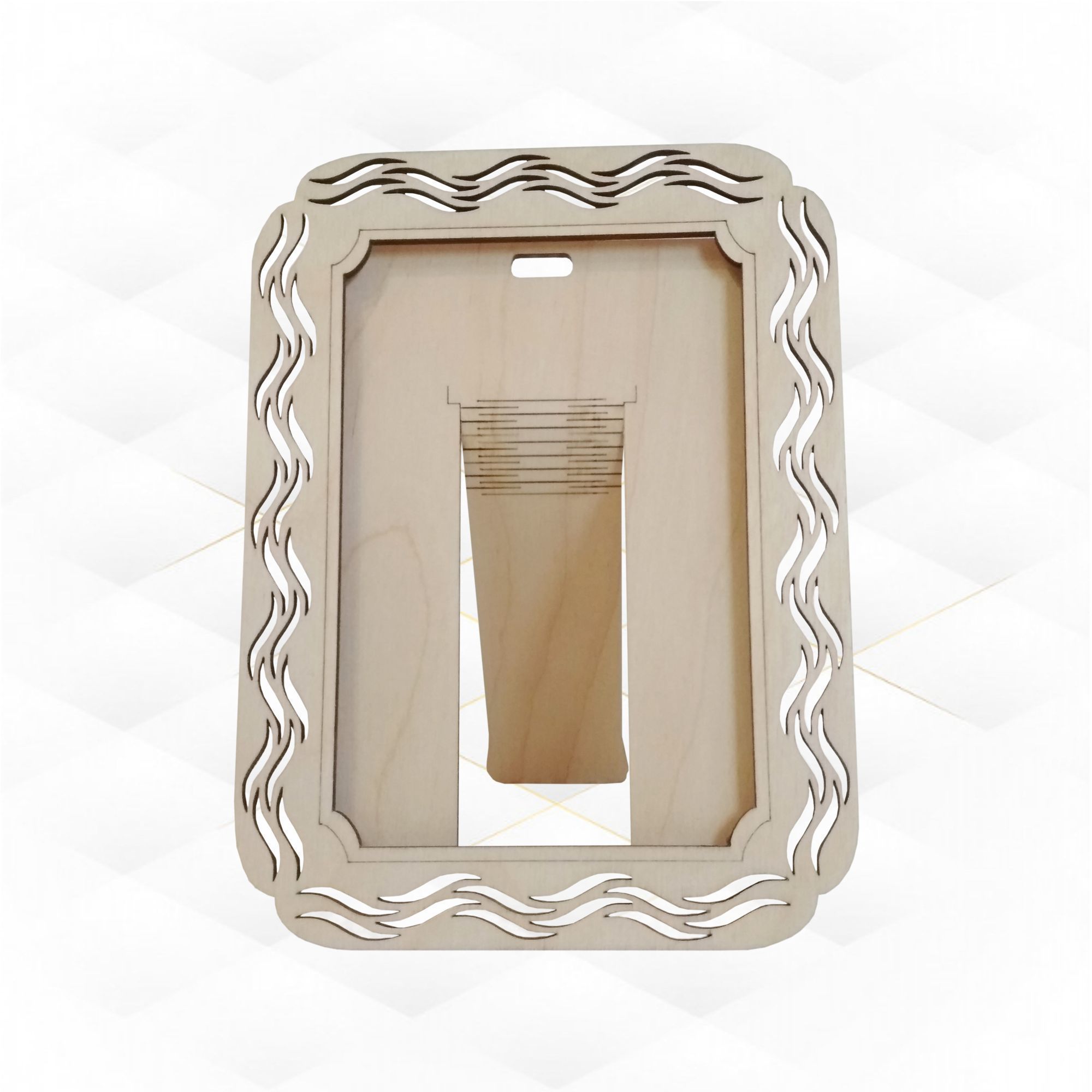 Photo Frame 2 design laser cutting plan 3D print model_4