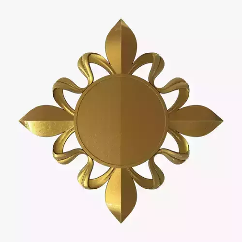 Base in lily flower 3D print model