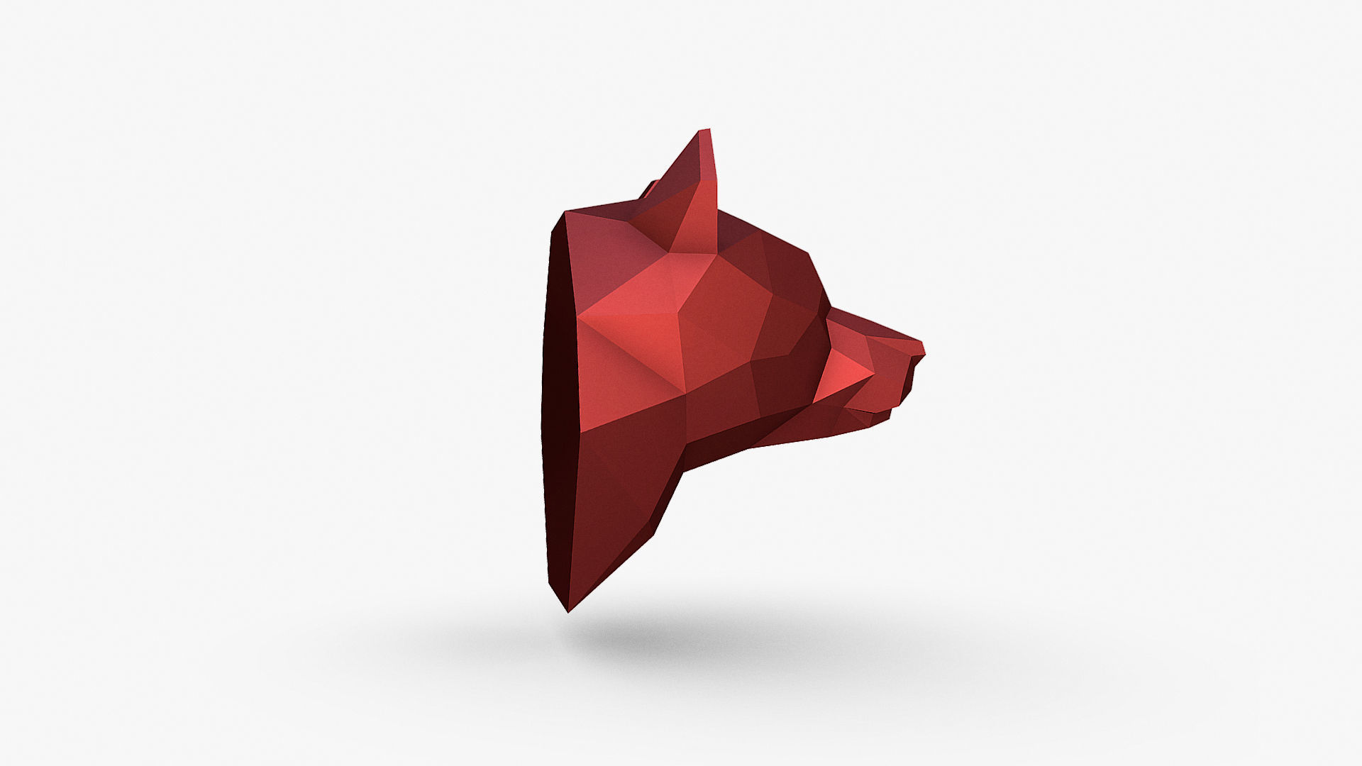 Bear head 3D print model_7