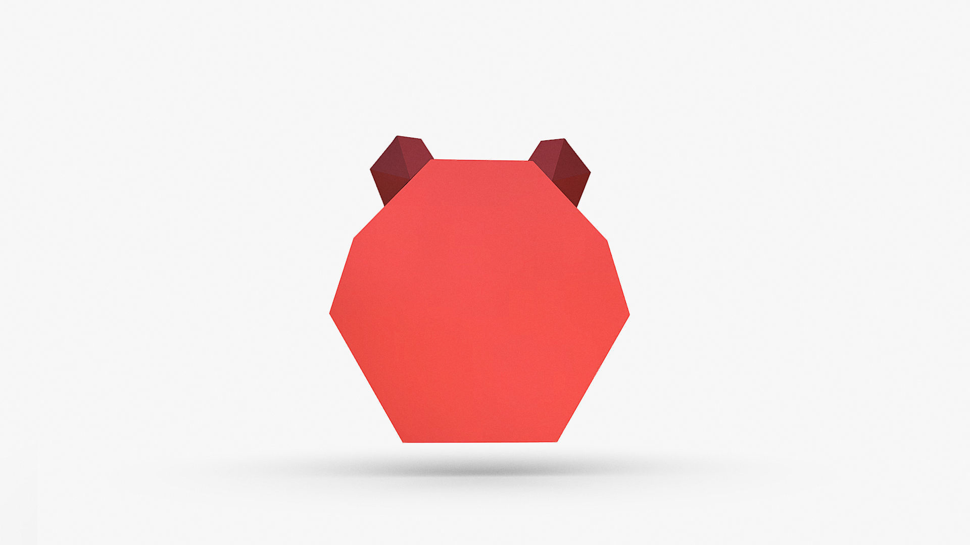 Bear head 3D print model_5