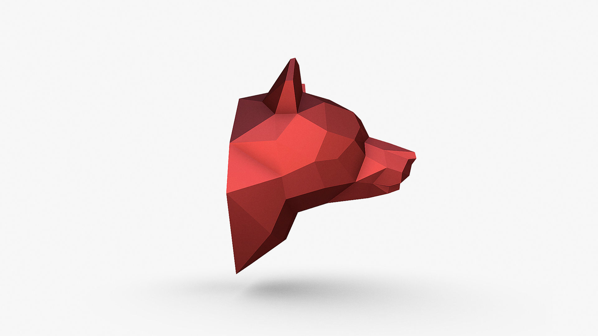 Bear head 3D print model_8