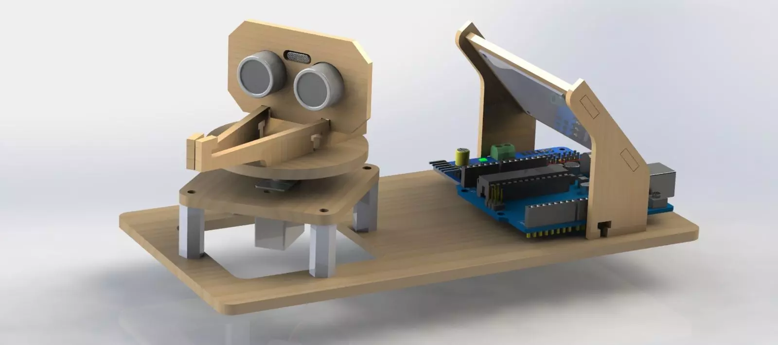 Mini radar detector arduino kit 3D print model_0