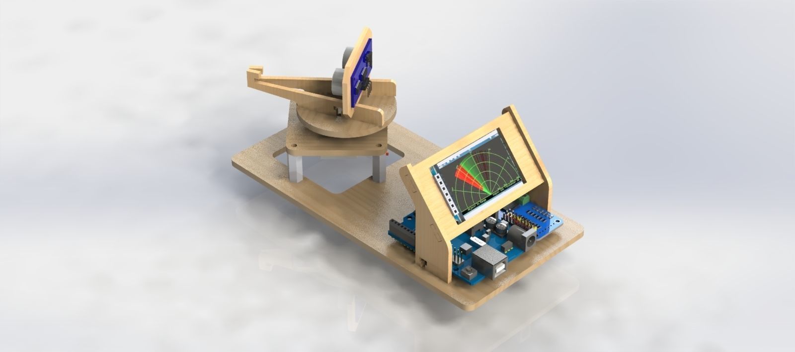 Mini radar detector arduino kit 3D model 3D printable | CGTrader