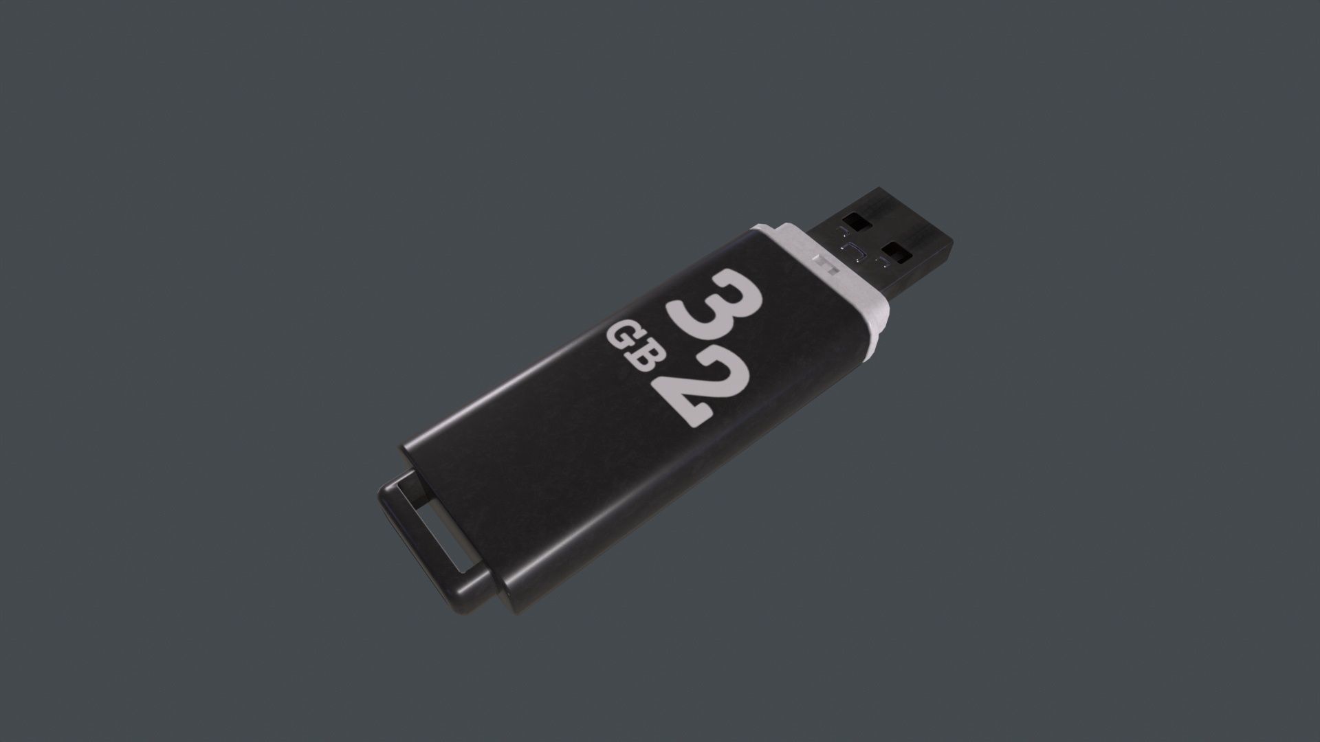 USB Stick 3D Model Low-poly 3D model_5