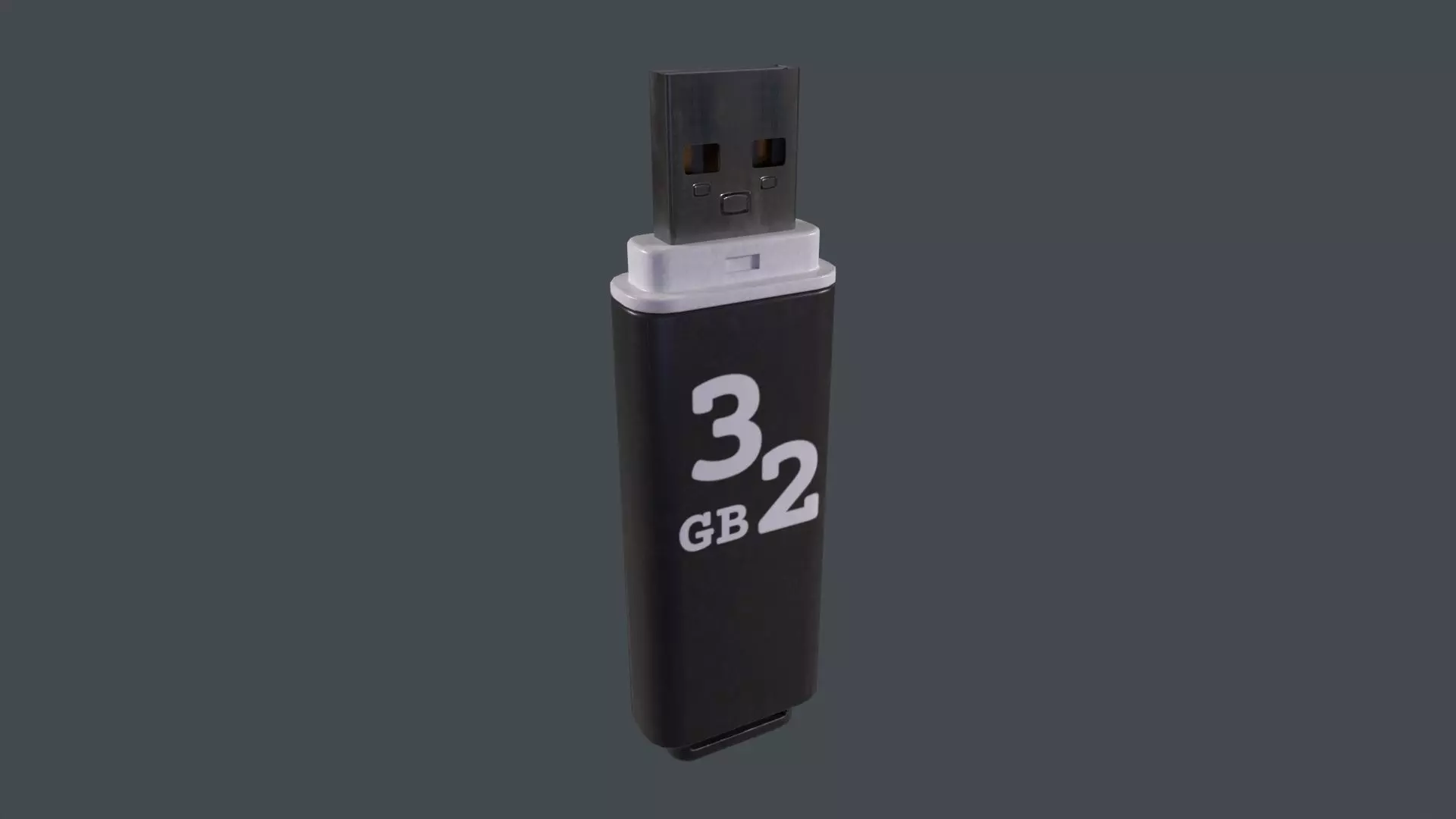 USB Stick 3D Model Low-poly 3D model_0