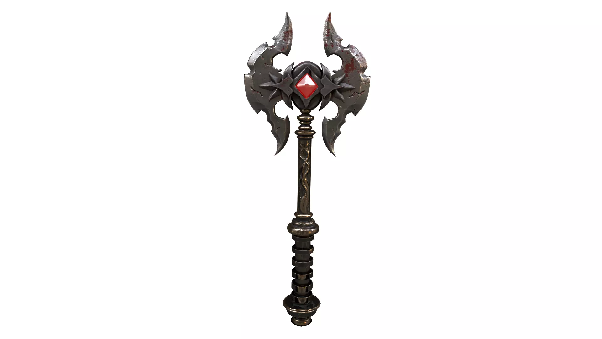 God of War Sword Game Ready Assets Low-poly 3D model_0