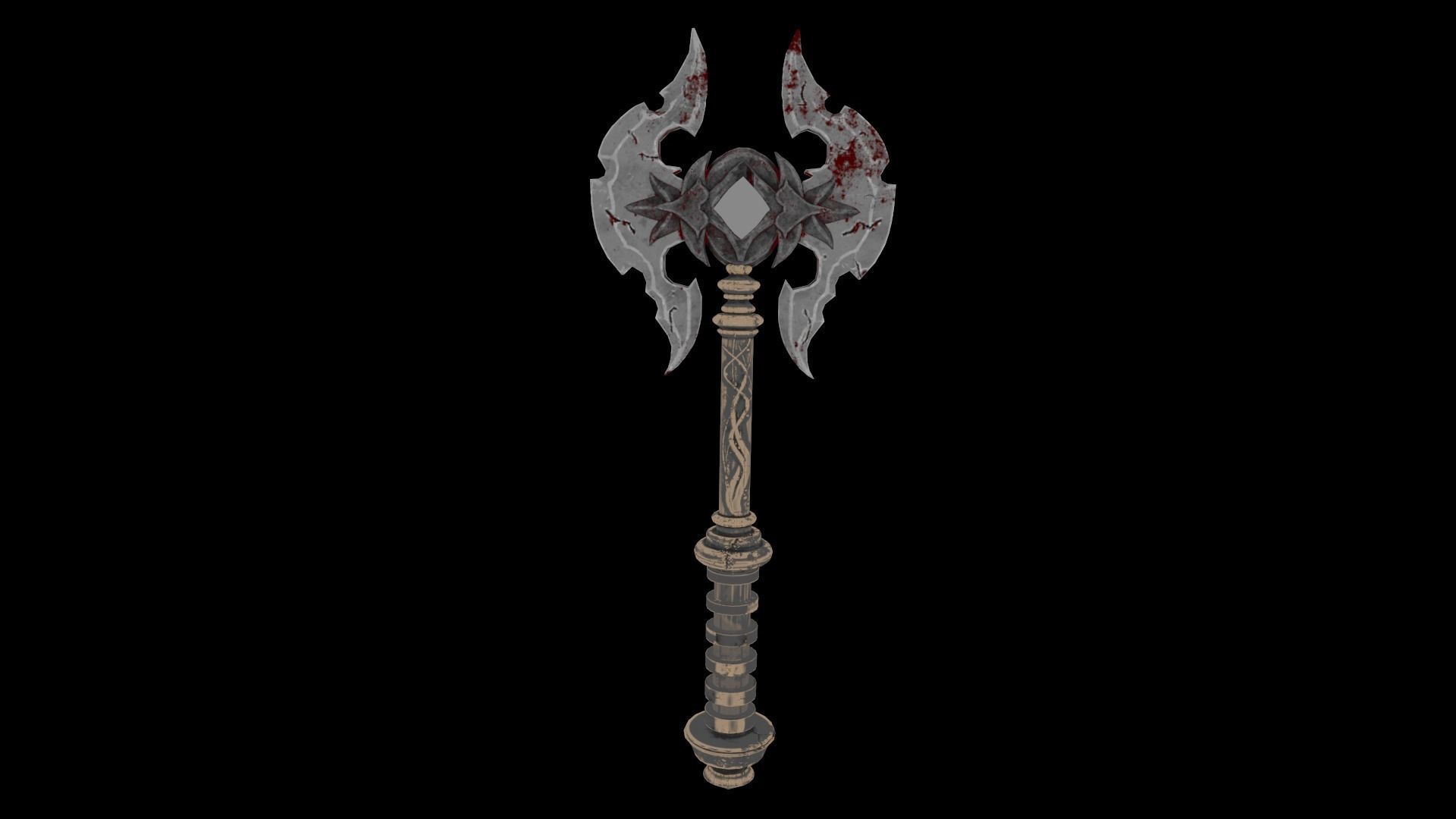 God of War Sword Game Ready Assets Low-poly 3D model_3