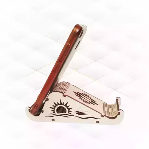 Stand holder for phone design laser cutting