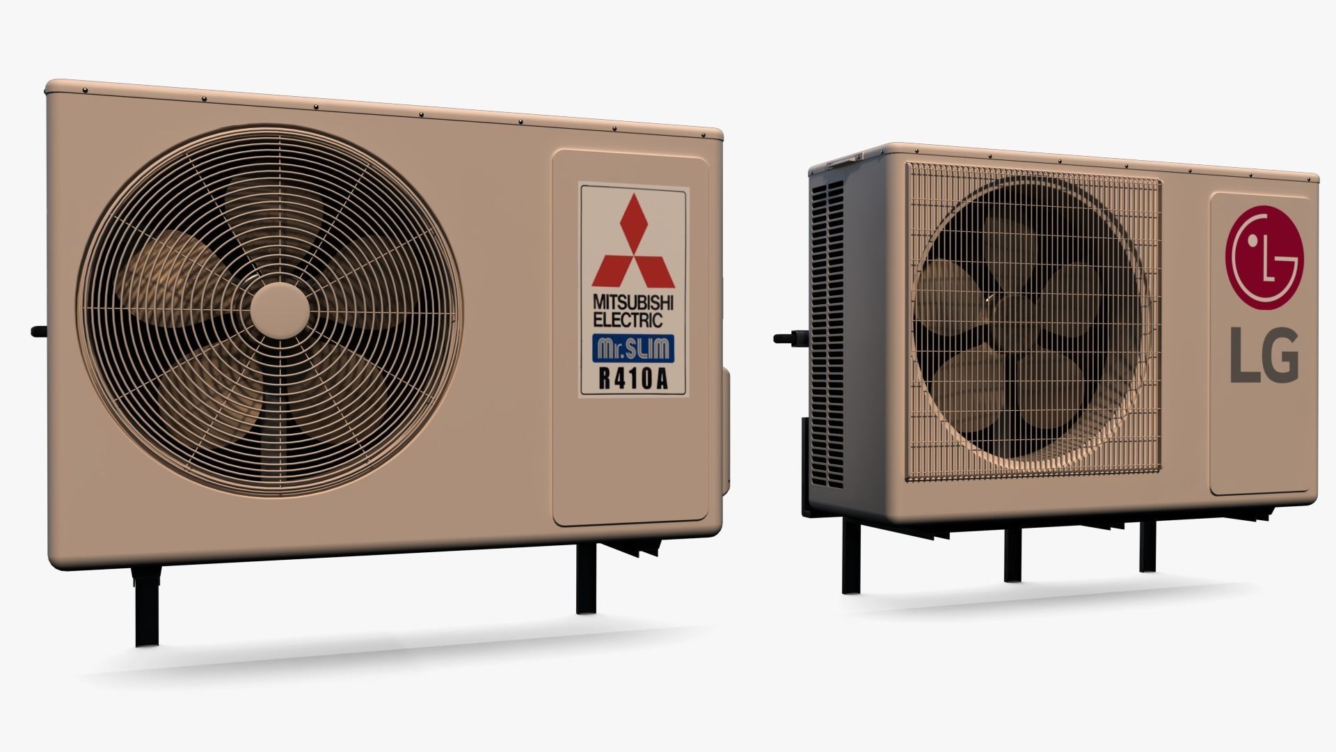 Air Conditioner 02 Low-poly 3D model_2