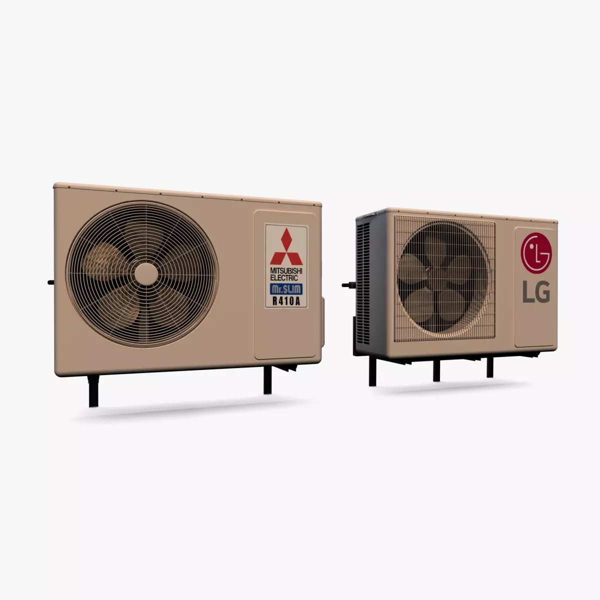 Air Conditioner 02 Low-poly 3D model_0