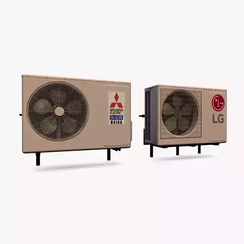 Air Conditioner 02 Low-poly 3D model