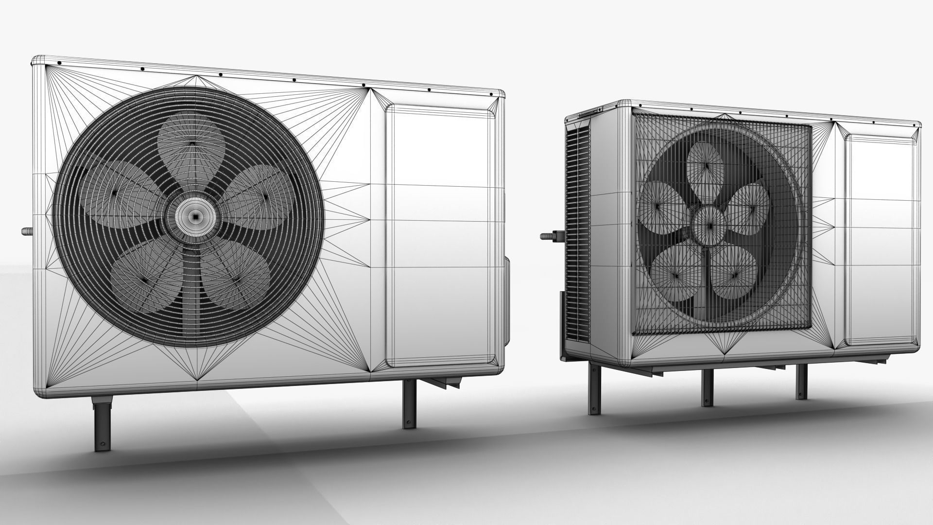 Air Conditioner 02 Low-poly 3D model_6