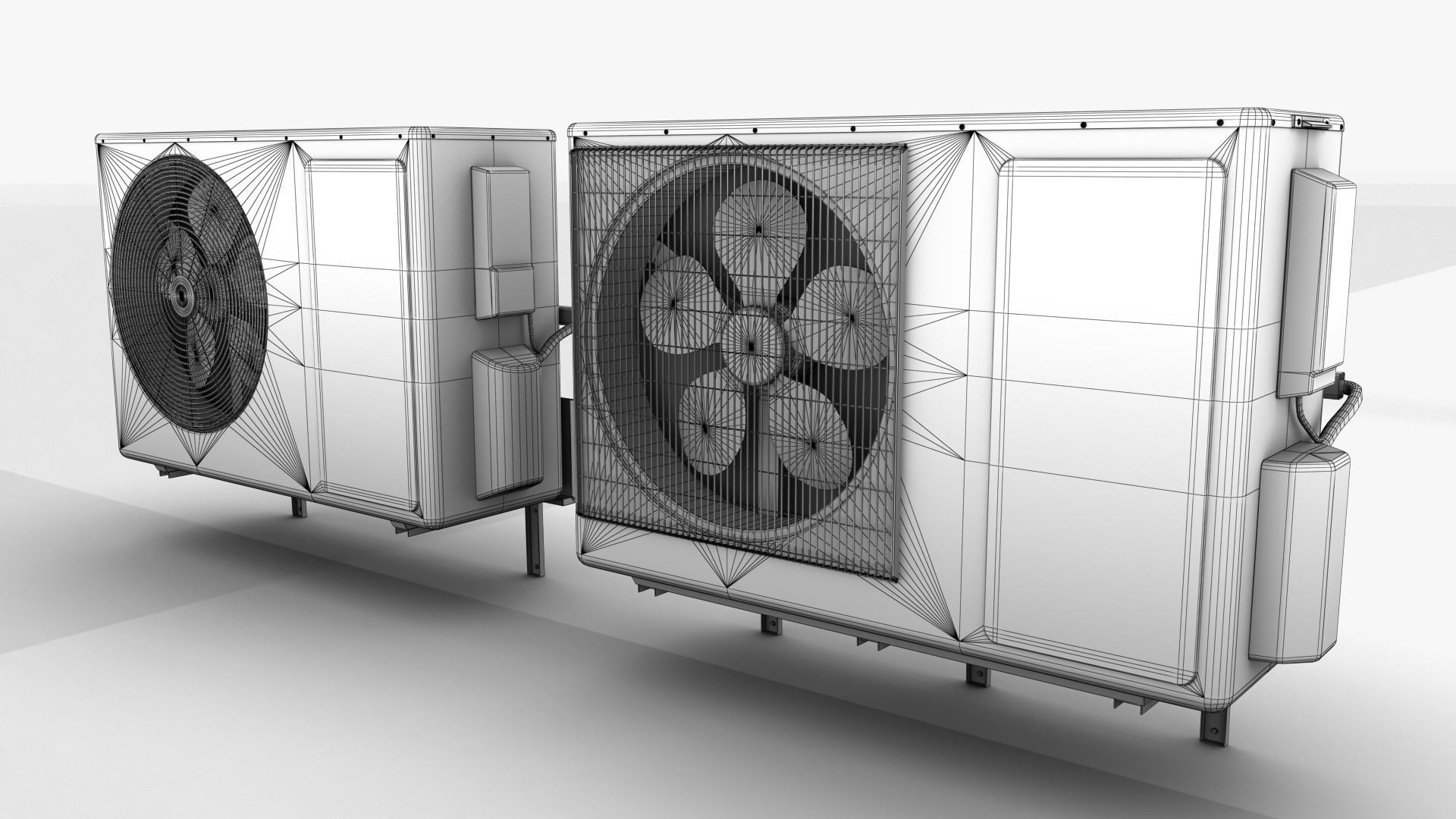 Air Conditioner 02 Low-poly 3D model_9
