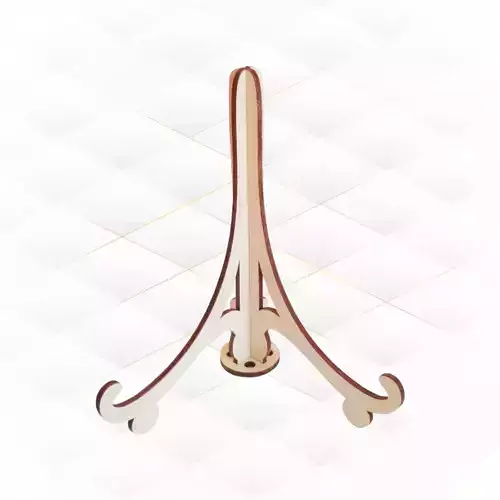 Stand holder for plate picture or phone laser cut design Free 3D print model