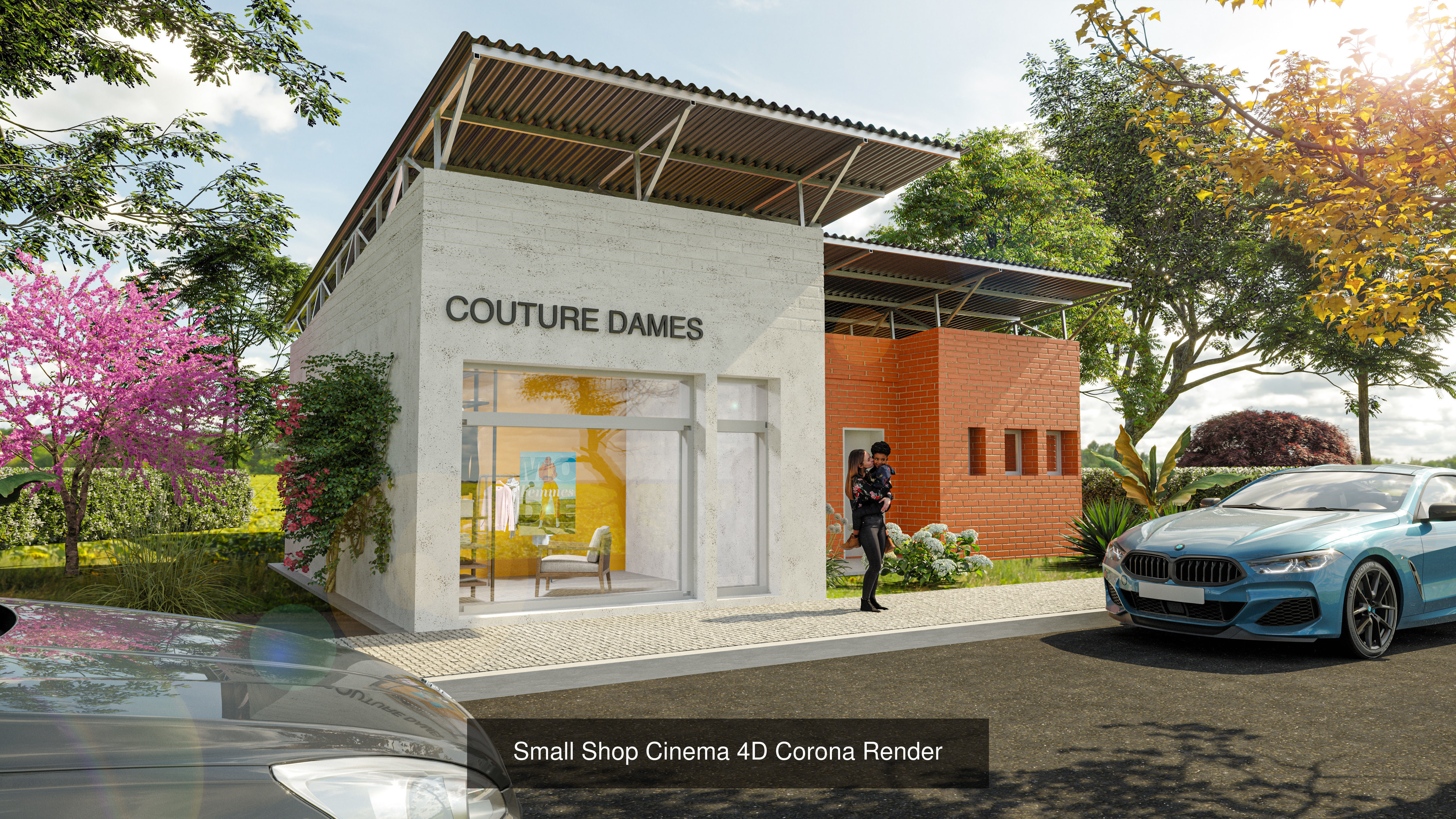 Interior exterior pack Cinema 4D  Corona Render 3D Model Collection_4