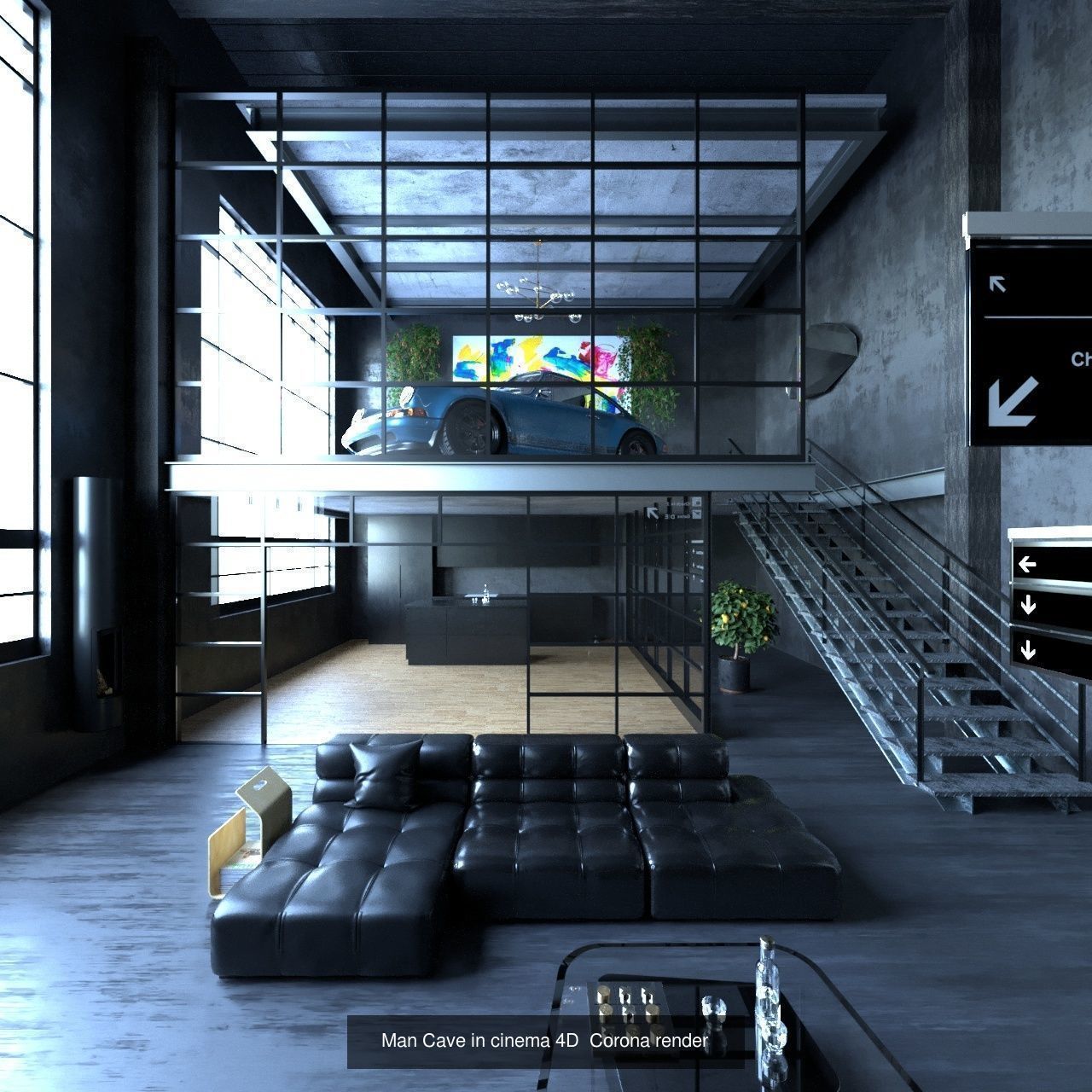 Interior exterior pack Cinema 4D  Corona Render 3D Model Collection_6