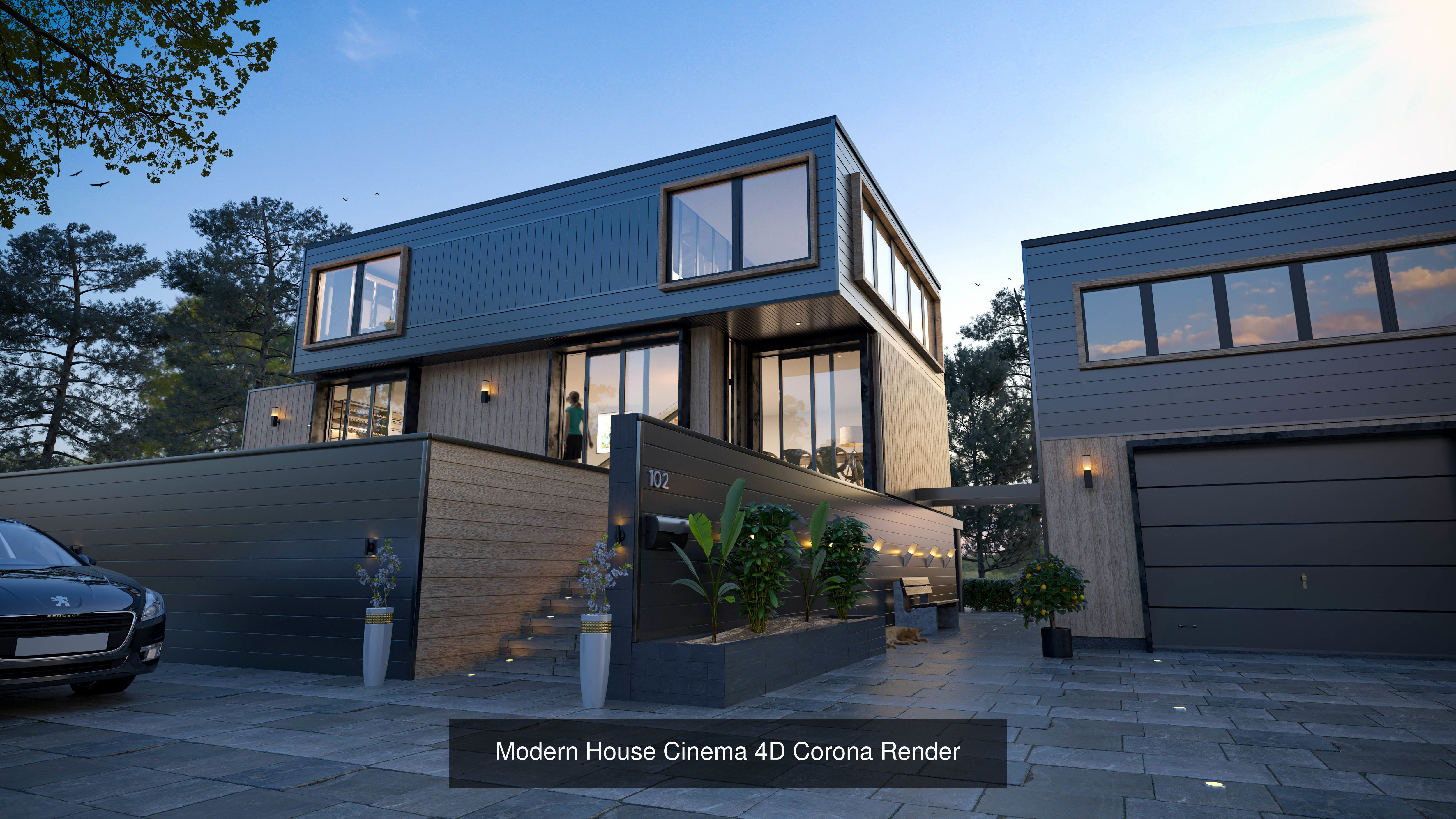 Interior exterior pack Cinema 4D  Corona Render 3D Model Collection_1