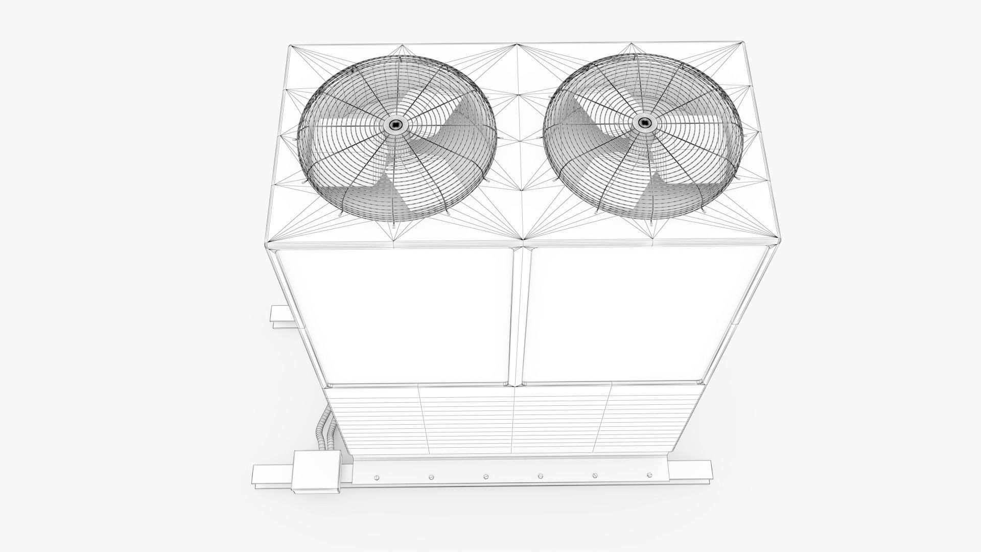 Air Conditioner 04 Low-poly 3D model_8